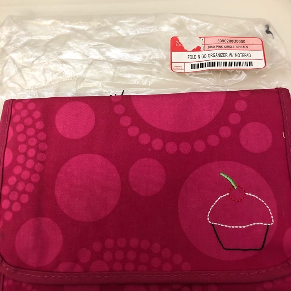 thirty-one Handbags - Thirty One Fold N Go Organizer w/ Notepad PINK NIP